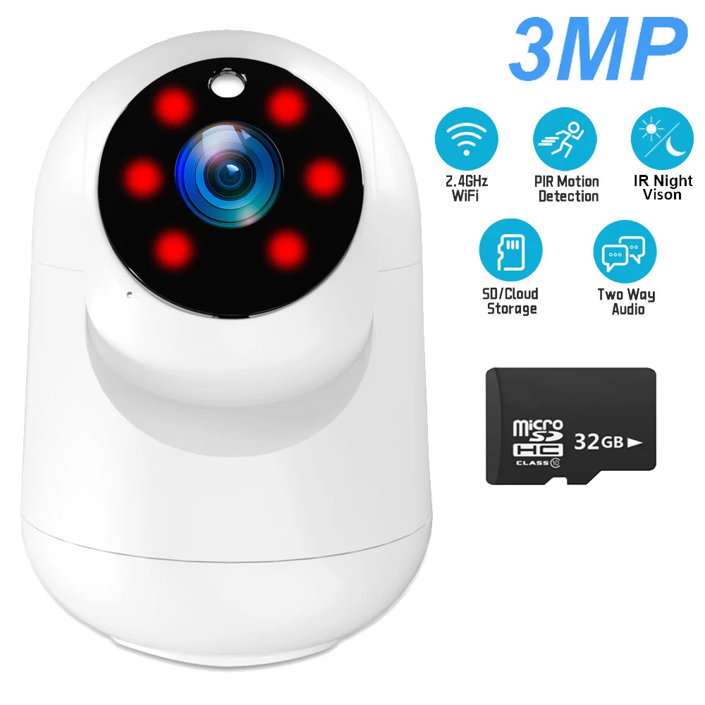 5MP WiFi Indoor Security Camera - AI Motion Detection Baby Monitor - ZOOMNSTORE