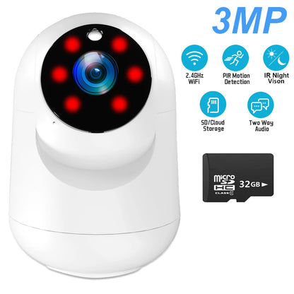 5MP WiFi Indoor Security Camera - AI Motion Detection Baby Monitor - ZOOMNSTORE