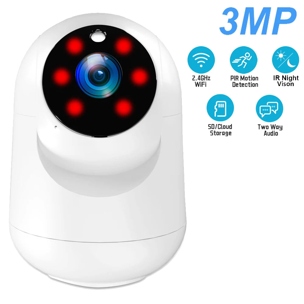 5MP WiFi Indoor Security Camera - AI Motion Detection Baby Monitor - ZOOMNSTORE
