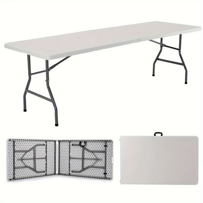 Heavy Duty 300 Lb Folding Table - 6 Foot Portable Bar for IndoorOutdoor Use - ZOOMNSTORE
