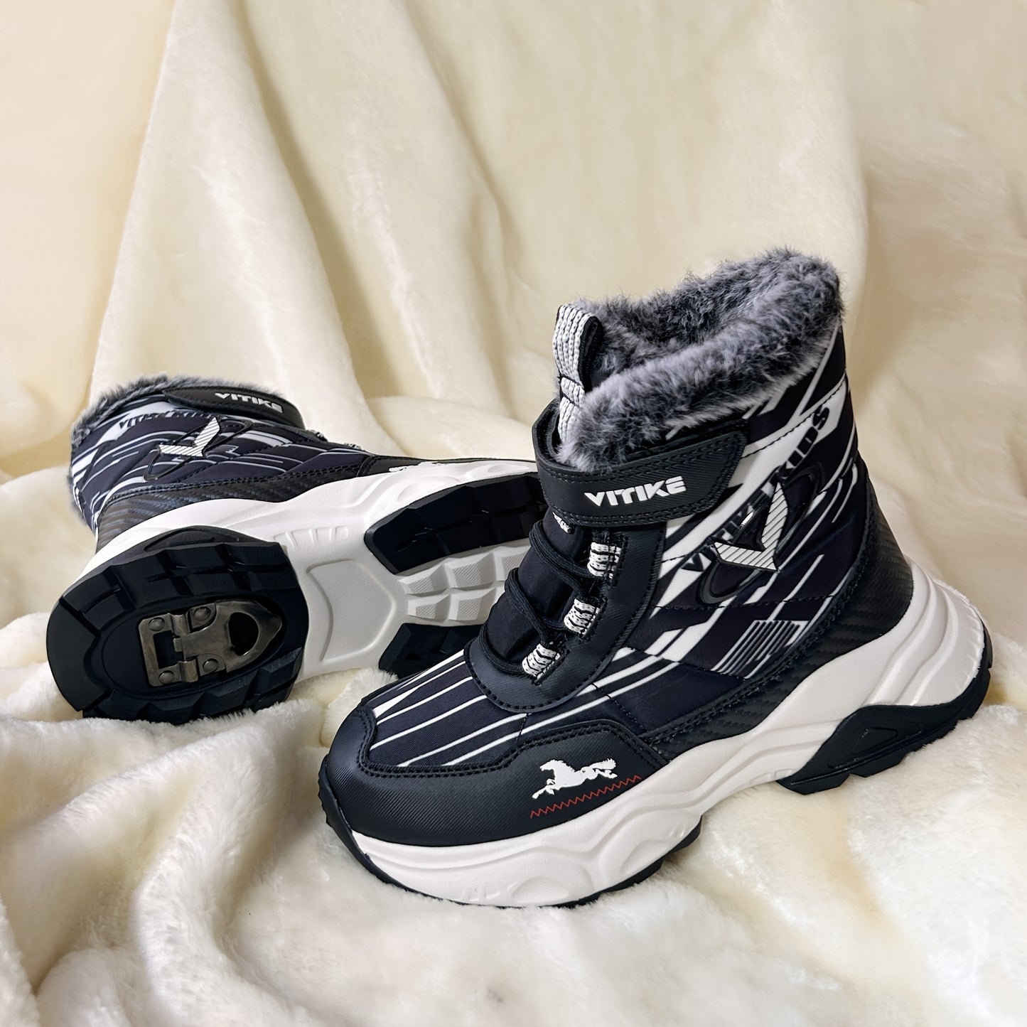 Kids Warm Winter Hiking Boots - Snow Trekking Footwear - ZOOMNSTORE