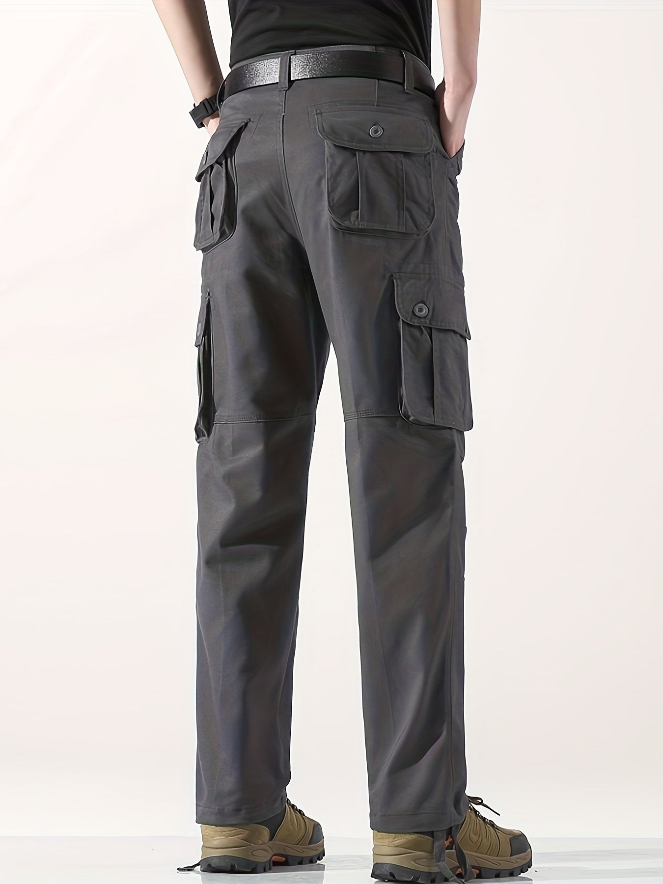 Mens Tactical Cargo Trousers - 100 Cotton Outdoor Work Pants - ZOOMNSTORE