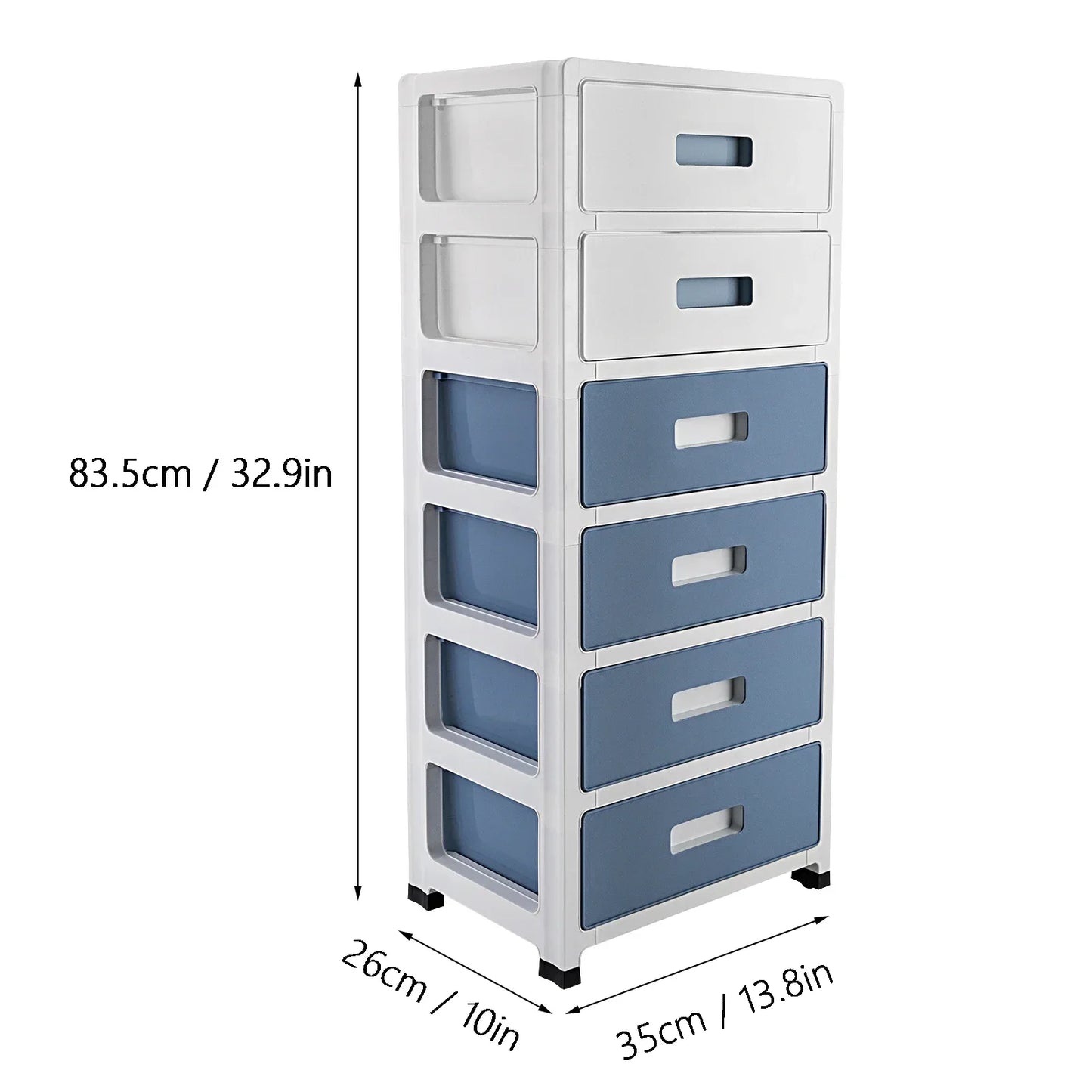 6-Drawer Lockable File Cabinet - Office Organizer with Silent Wheels - ZOOMNSTORE