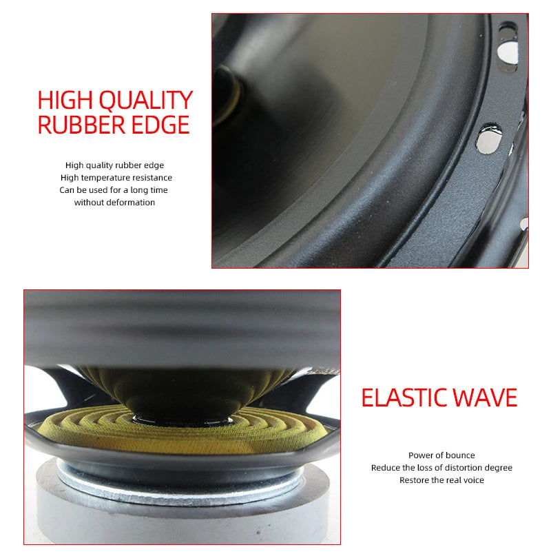 6 Inch Car Speakers - 320W Universal Car Coaxial Speakers | 3 Way Full Range Audio System - ZOOMNSTORE