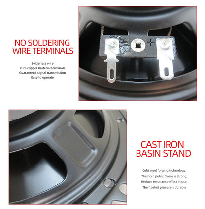 6 Inch Car Speakers - 320W Universal Car Coaxial Speakers | 3 Way Full Range Audio System - ZOOMNSTORE