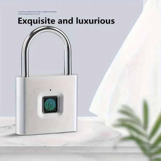 Smart Fingerprint Padlock - Mini Biometric Security Lock for Suitcases and Luggage - ZOOMNSTORE
