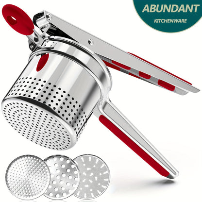 Large Silicone Potato Masher with Side Hole 15oz Efficient Grinder  Anti-Slip Handle - ZOOMNSTORE