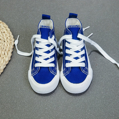 Unisex Mid-Top Canvas Sneakers - Casual Skate Shoes for Kids - ZOOMNSTORE