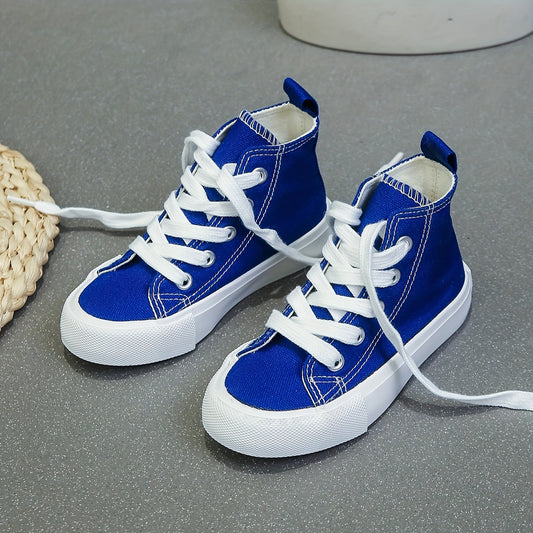 Unisex Mid-Top Canvas Sneakers - Casual Skate Shoes for Kids - ZOOMNSTORE