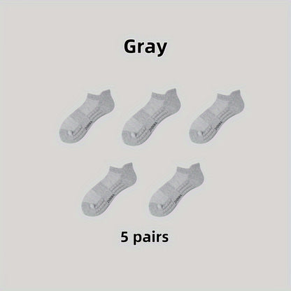 Unisex Cotton Boat Socks - Breathable Ankle Socks for SpringSummer - ZOOMNSTORE