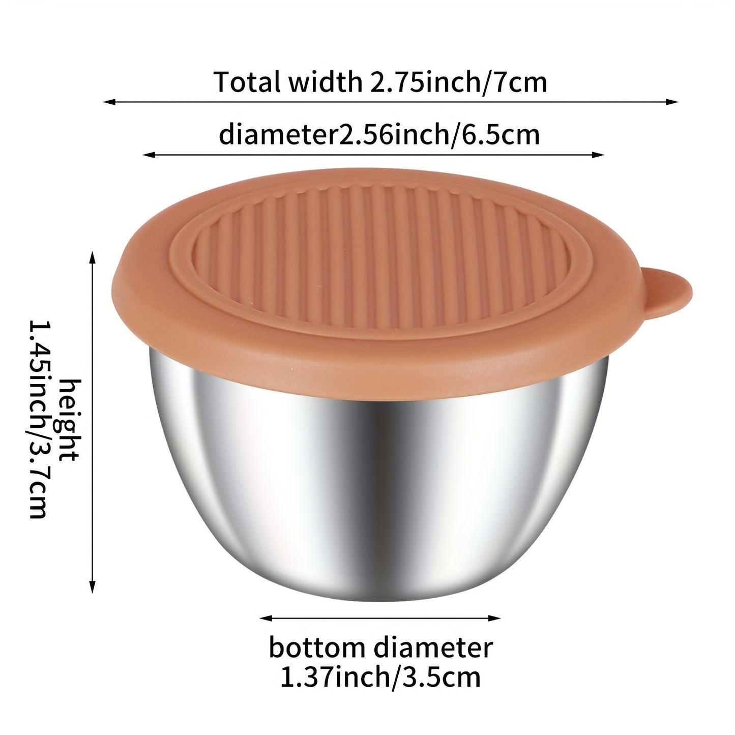 6-Piece Stainless Steel Salad Dressing Containers with Leak-Proof Silicone Lids for Bento Boxes Travel  Picnics - 24 Ounces Each - ZOOMNSTORE
