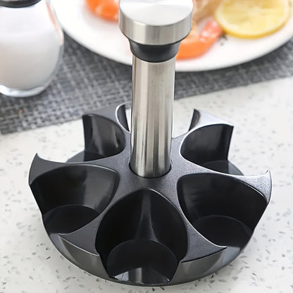 Revolving Spice Rack Set - Multi-Function Countertop Organizer with Jars for Seasonings and Spices - ZOOMNSTORE