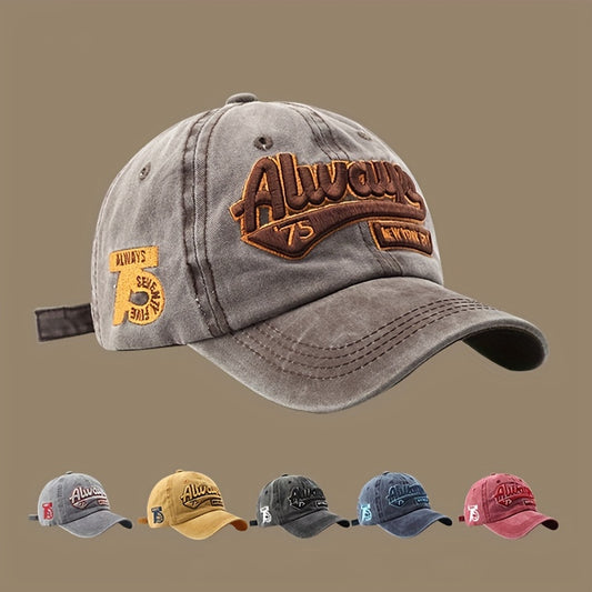 Embroidered Baseball Caps - 6-Pack Breathable Sun Protection Hats for Outdoor Travel - ZOOMNSTORE