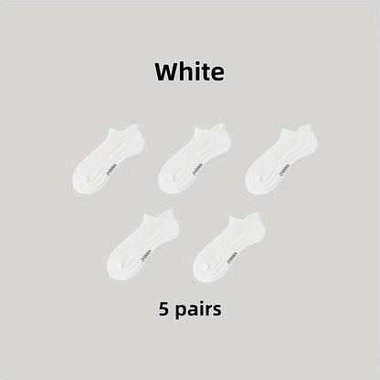 Unisex Cotton Boat Socks - Breathable Ankle Socks for SpringSummer - ZOOMNSTORE