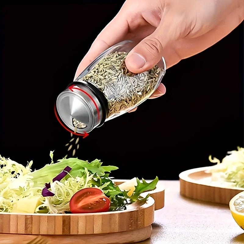 Revolving Spice Rack Set - Multi-Function Countertop Organizer with Jars for Seasonings and Spices - ZOOMNSTORE