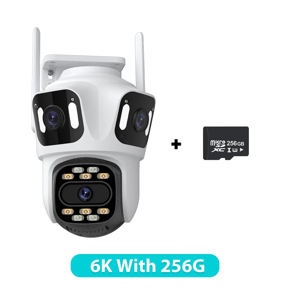 6K HD PTZ IP Security Camera - Outdoor WiFi Auto Tracking Dual Lens CCTV - ZOOMNSTORE