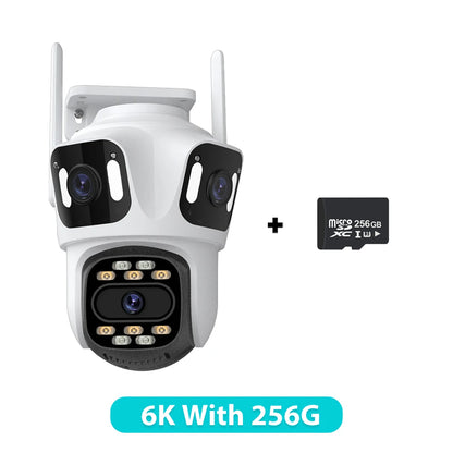 6K HD PTZ IP Security Camera - Outdoor WiFi Auto Tracking Dual Lens CCTV - ZOOMNSTORE