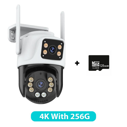 6K HD PTZ IP Security Camera - Outdoor WiFi Auto Tracking Dual Lens CCTV - ZOOMNSTORE