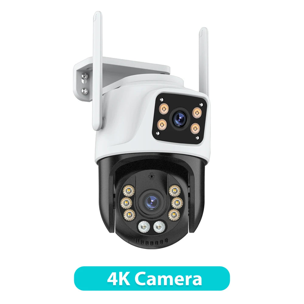 6K HD PTZ IP Security Camera - Outdoor WiFi Auto Tracking Dual Lens CCTV - ZOOMNSTORE