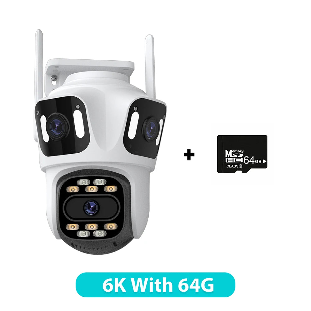 6K HD PTZ IP Security Camera - Outdoor WiFi Auto Tracking Dual Lens CCTV - ZOOMNSTORE