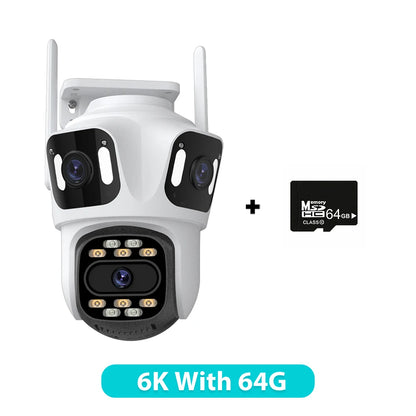 6K HD PTZ IP Security Camera - Outdoor WiFi Auto Tracking Dual Lens CCTV - ZOOMNSTORE