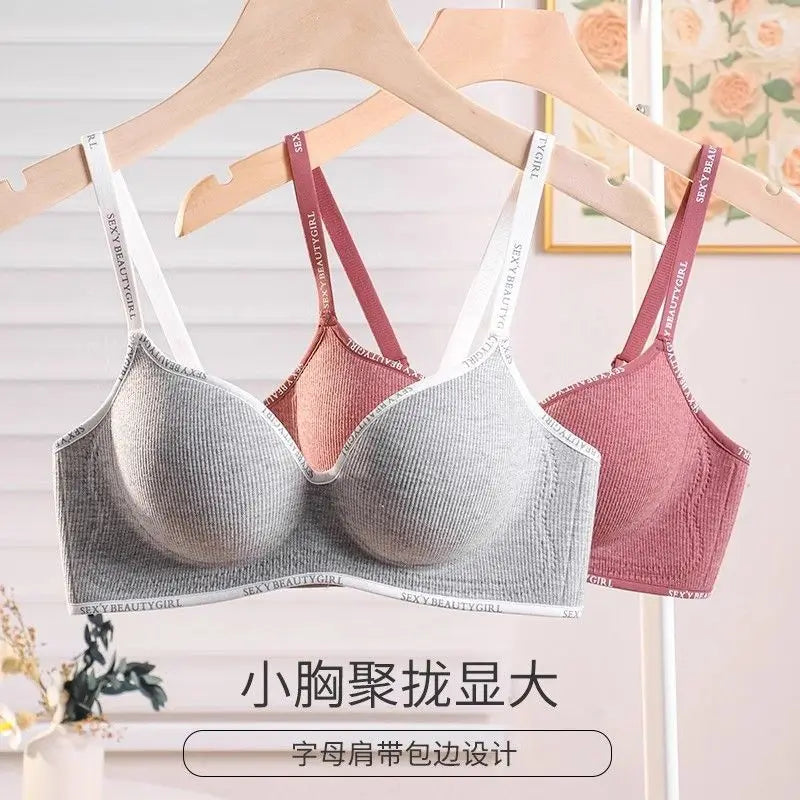 Wireless Push-Up Bra - 6cm Thickened Anti-Slip Seamless Adjustable Straps for Small Chest - ZOOMNSTORE