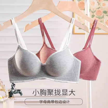 Wireless Push-Up Bra - 6cm Thickened Anti-Slip Seamless Adjustable Straps for Small Chest - ZOOMNSTORE