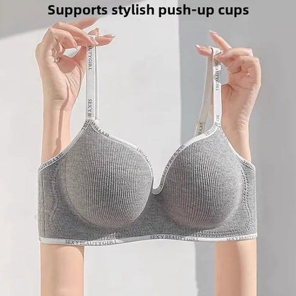 Wireless Push-Up Bra - 6cm Thickened Anti-Slip Seamless Adjustable Straps for Small Chest - ZOOMNSTORE