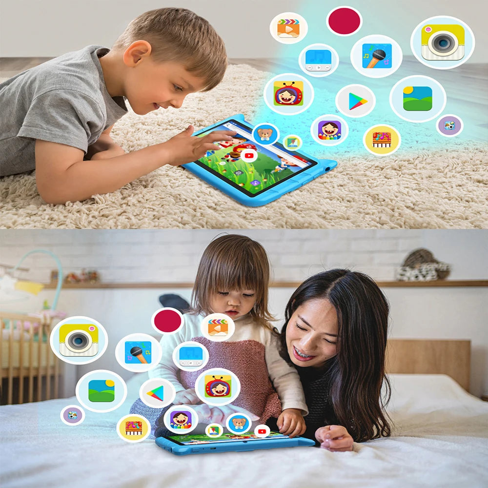 7 Inch Kids Tablet - 5G WiFi Android 4GB RAM 64GB ROM Educational Device - ZOOMNSTORE