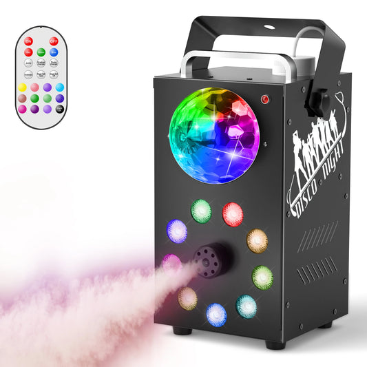700W Wireless Remote Smoke Machine - LED RGB Fogger for DJ Disco Parties  Halloween - ZOOMNSTORE
