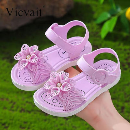 Girls Sandals - Soft Sole Anti-Slip Summer Shoes 2024