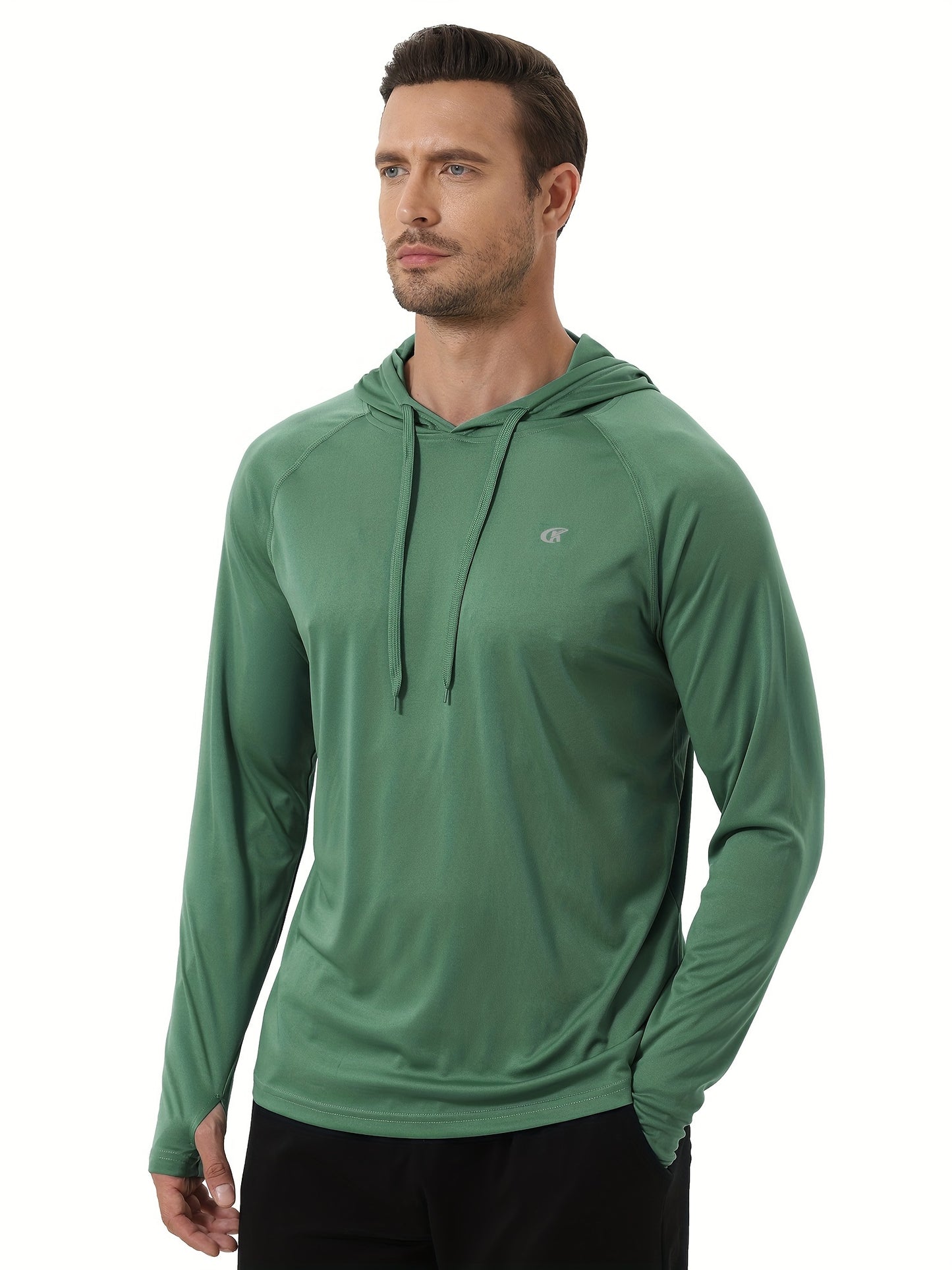 One Hooded Sweatshirt for Beach Jogging Summer Men's Sunscreen And Sweat Absorbent Hooded Sweatshirt, For Beach Jogging Training - ZOOMNSTORE