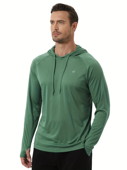 One Hooded Sweatshirt for Beach Jogging Summer Men's Sunscreen And Sweat Absorbent Hooded Sweatshirt, For Beach Jogging Training - ZOOMNSTORE