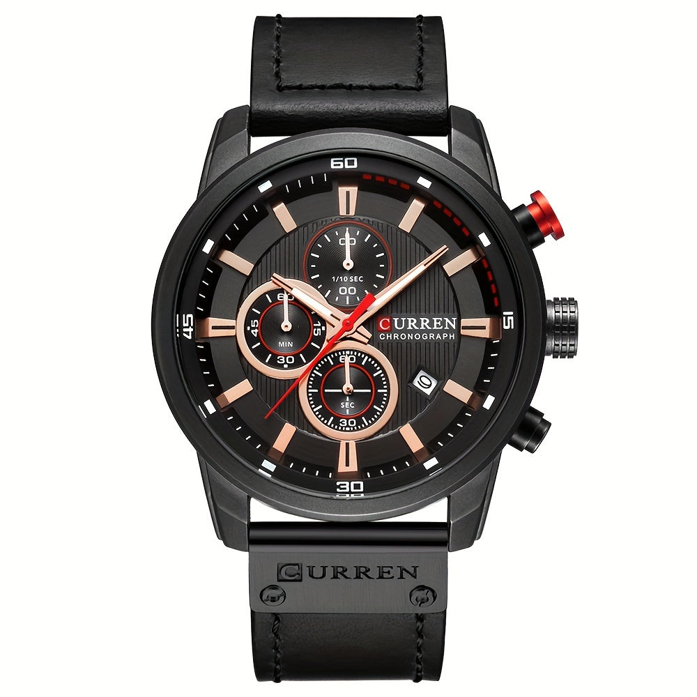 Mens Waterproof Chronograph Sports Watch with Date Function - ZOOMNSTORE
