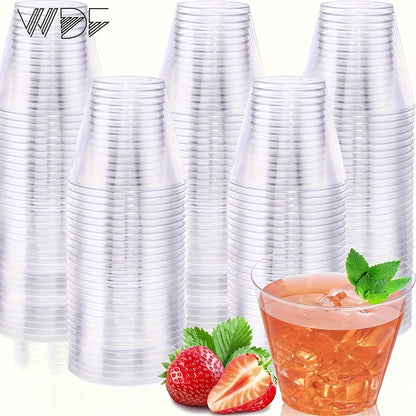 Clear Plastic Cups - 200 Count 9 Oz Heavy-Duty Disposable Cups for Parties  Events - ZOOMNSTORE