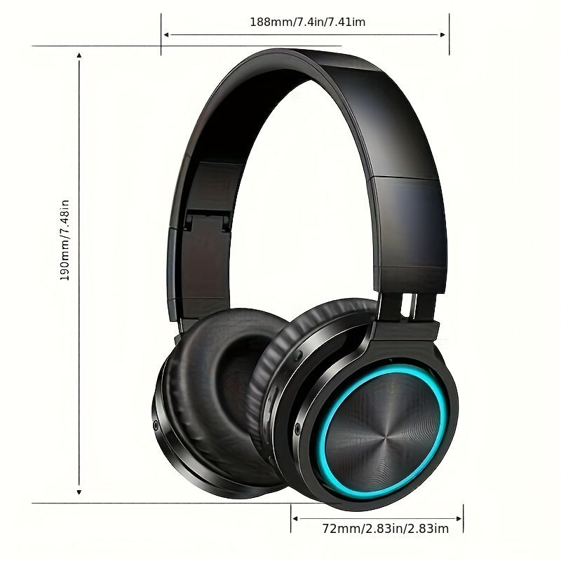 Picun B12 Wireless Headphones - Deep Bass Over Ear HD Stereo with 20H Playtime and Built-in Microphone - ZOOMNSTORE