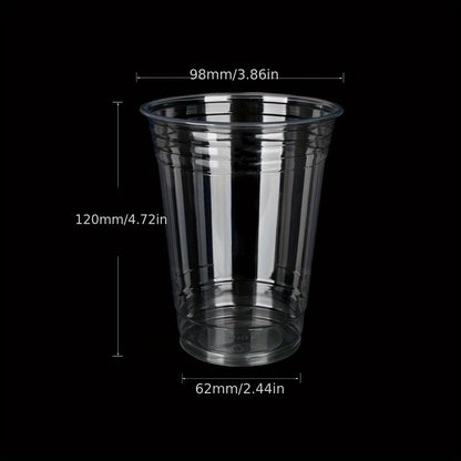 Clear Plastic Cups - 1000 Pack Disposable Drinking Cups 12oz16oz20oz for Juice Soda Iced Coffee - ZOOMNSTORE