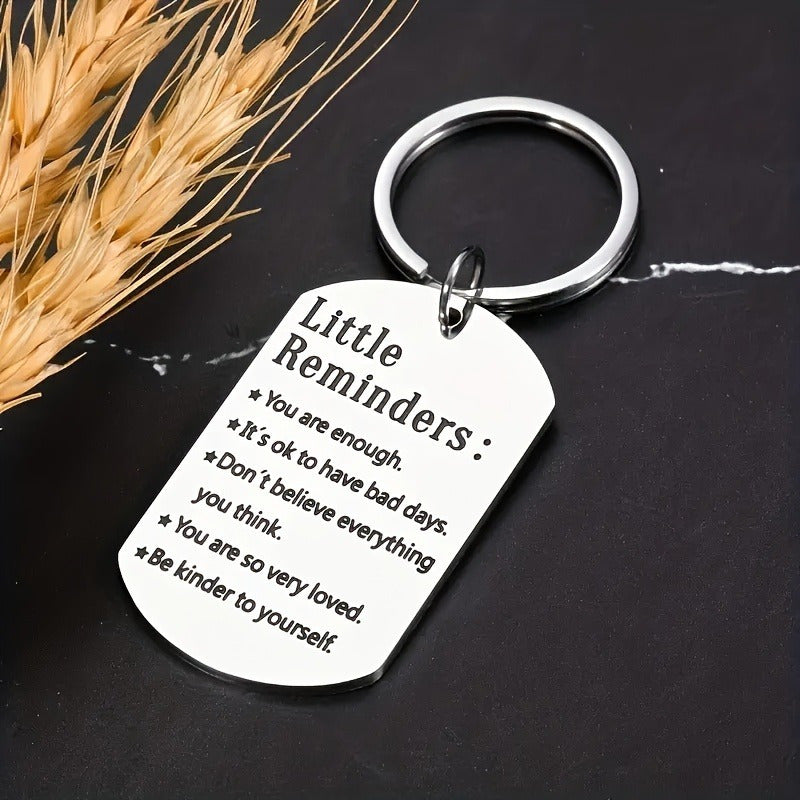 Motivational Stainless Steel Keychain - Ideal Gift for Friends  Family - ZOOMNSTORE