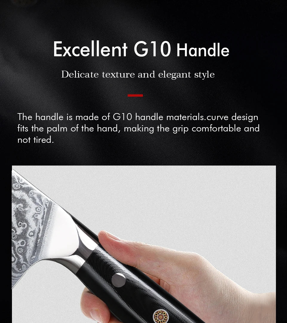 FYOUNG 8-Inch Damascus Chefs Knife - VG10 Super Sharp Kitchen Knife - ZOOMNSTORE