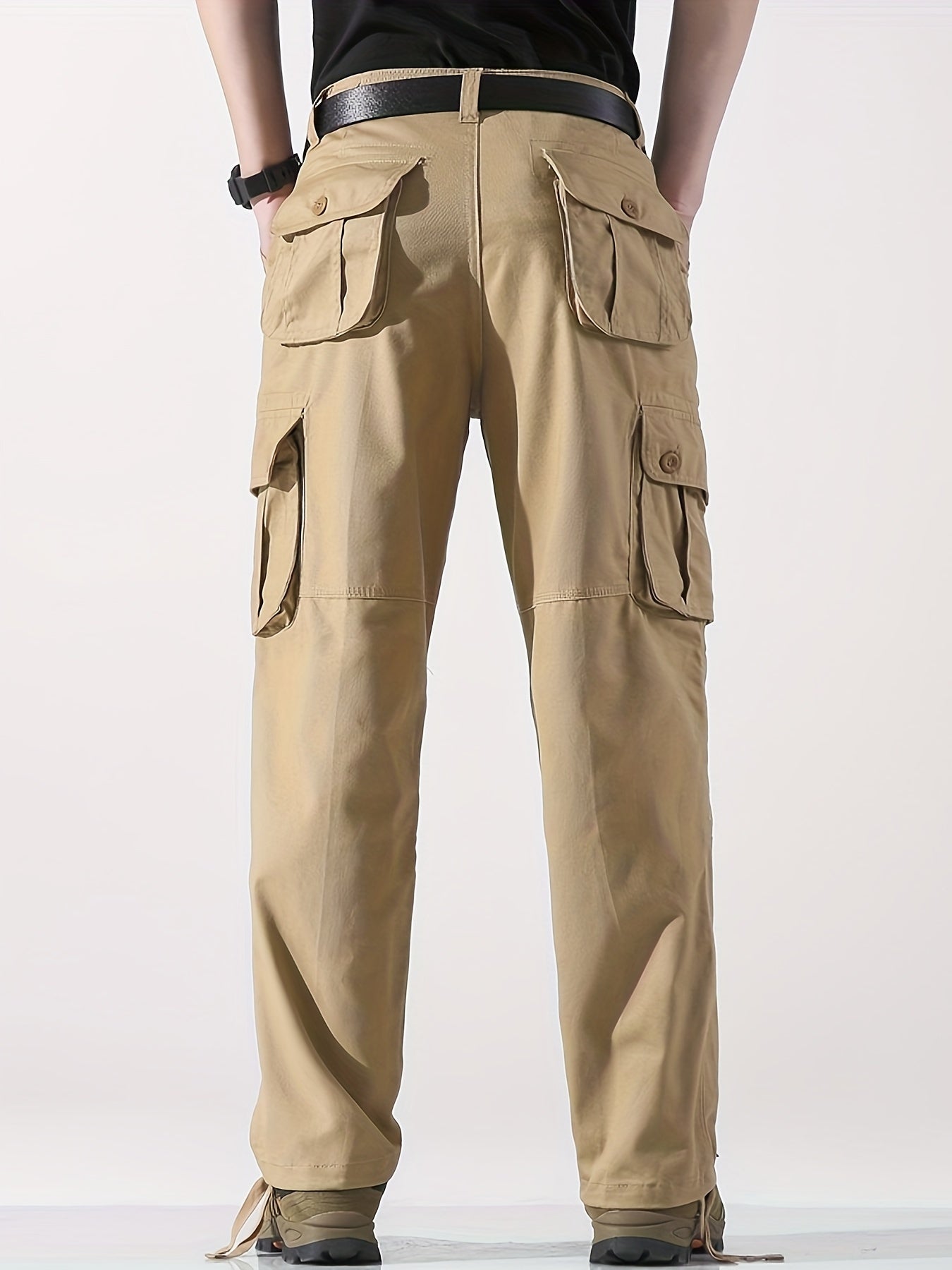 Mens Tactical Cargo Trousers - 100 Cotton Outdoor Work Pants - ZOOMNSTORE