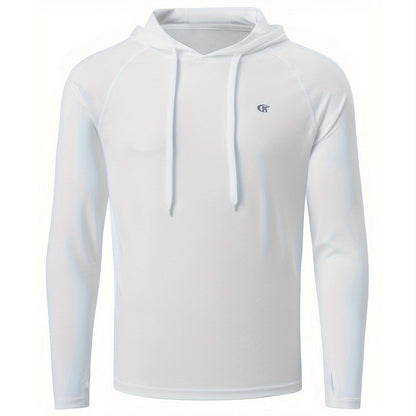 One Hooded Sweatshirt for Beach Jogging Summer Men's Sunscreen And Sweat Absorbent Hooded Sweatshirt, For Beach Jogging Training - ZOOMNSTORE