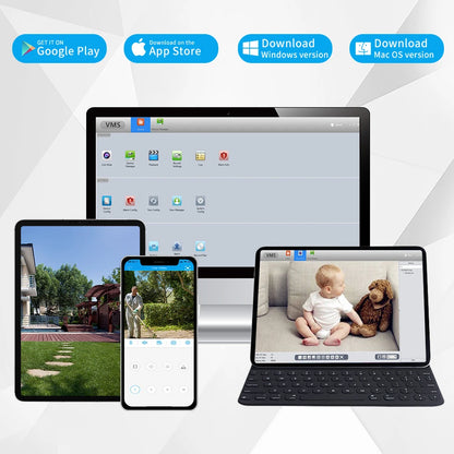 4K 8MP POE IP Camera - Outdoor Audio Surveillance with Human Detection - ZOOMNSTORE