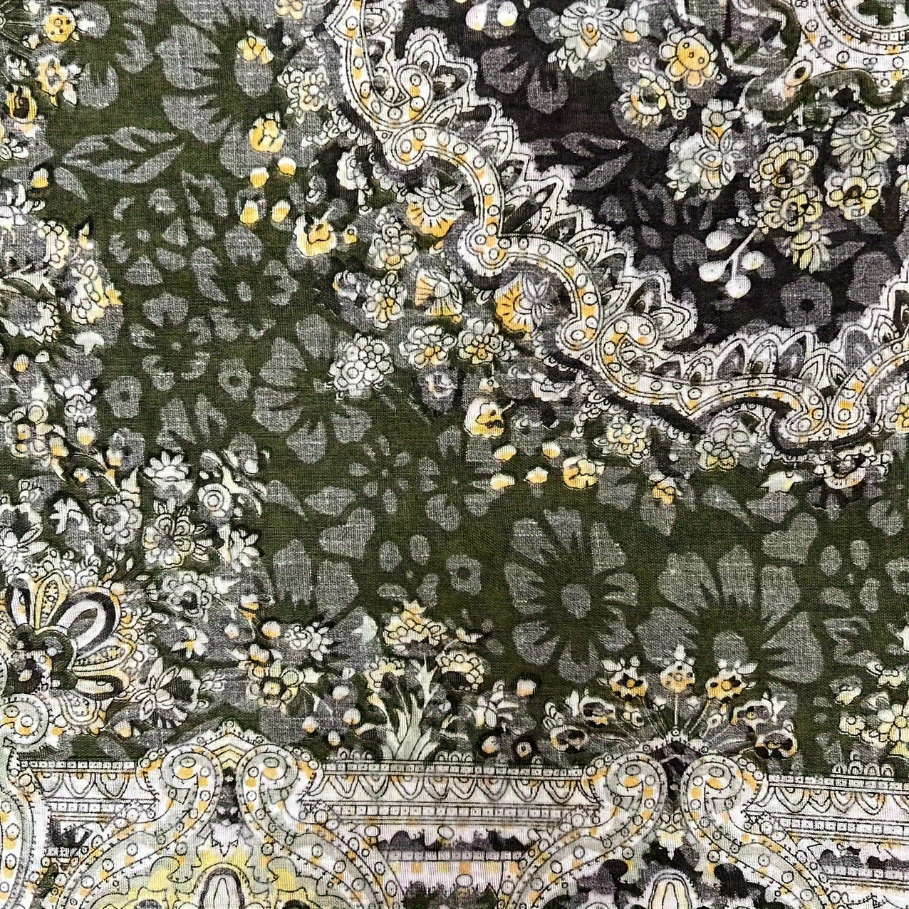 Paisley Square Scarf - Versatile Stylish Accessory in Multiple Colors - ZOOMNSTORE