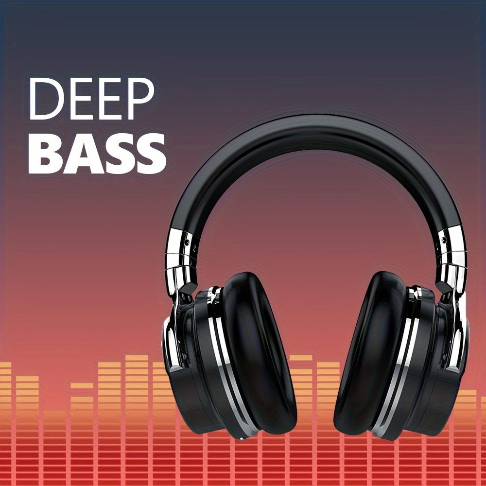 Wireless Active Noise Cancelling Headphones - Over Ear Deep Bass 30hr Playtime - ZOOMNSTORE
