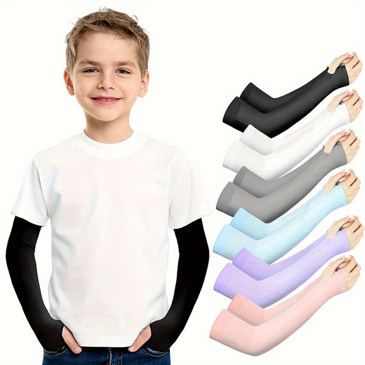 Cooling Arm Sleeves for Kids - Compression Sleeves for Sun Protection in Sports 3 Pairs6 Pairs - ZOOMNSTORE
