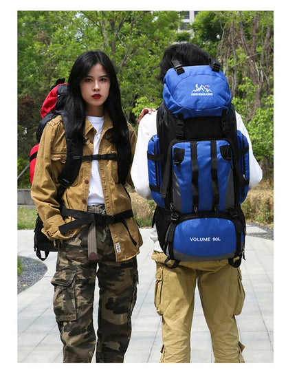90L Waterproof Hiking Backpack - Large Capacity Rucksack for Camping  Outdoor Sports - ZOOMNSTORE