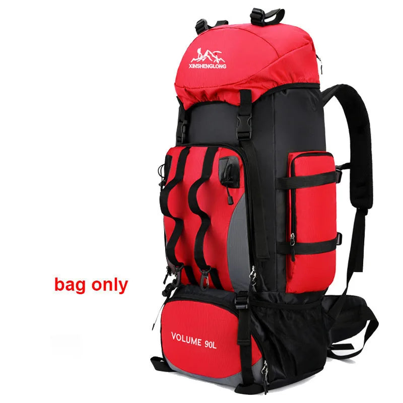 90L Waterproof Hiking Backpack - Large Capacity Rucksack for Camping  Outdoor Sports - ZOOMNSTORE