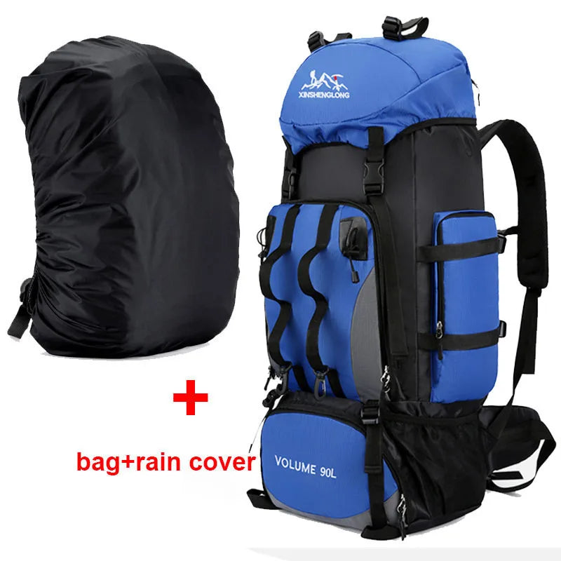 90L Waterproof Hiking Backpack - Large Capacity Rucksack for Camping  Outdoor Sports - ZOOMNSTORE