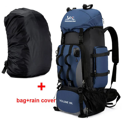 90L Waterproof Hiking Backpack - Large Capacity Rucksack for Camping  Outdoor Sports - ZOOMNSTORE