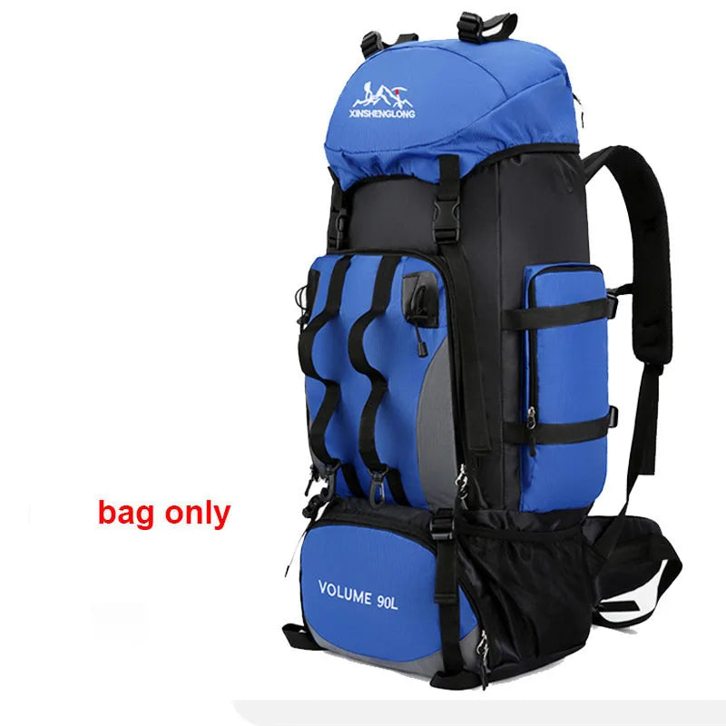 90L Waterproof Hiking Backpack - Large Capacity Rucksack for Camping  Outdoor Sports - ZOOMNSTORE